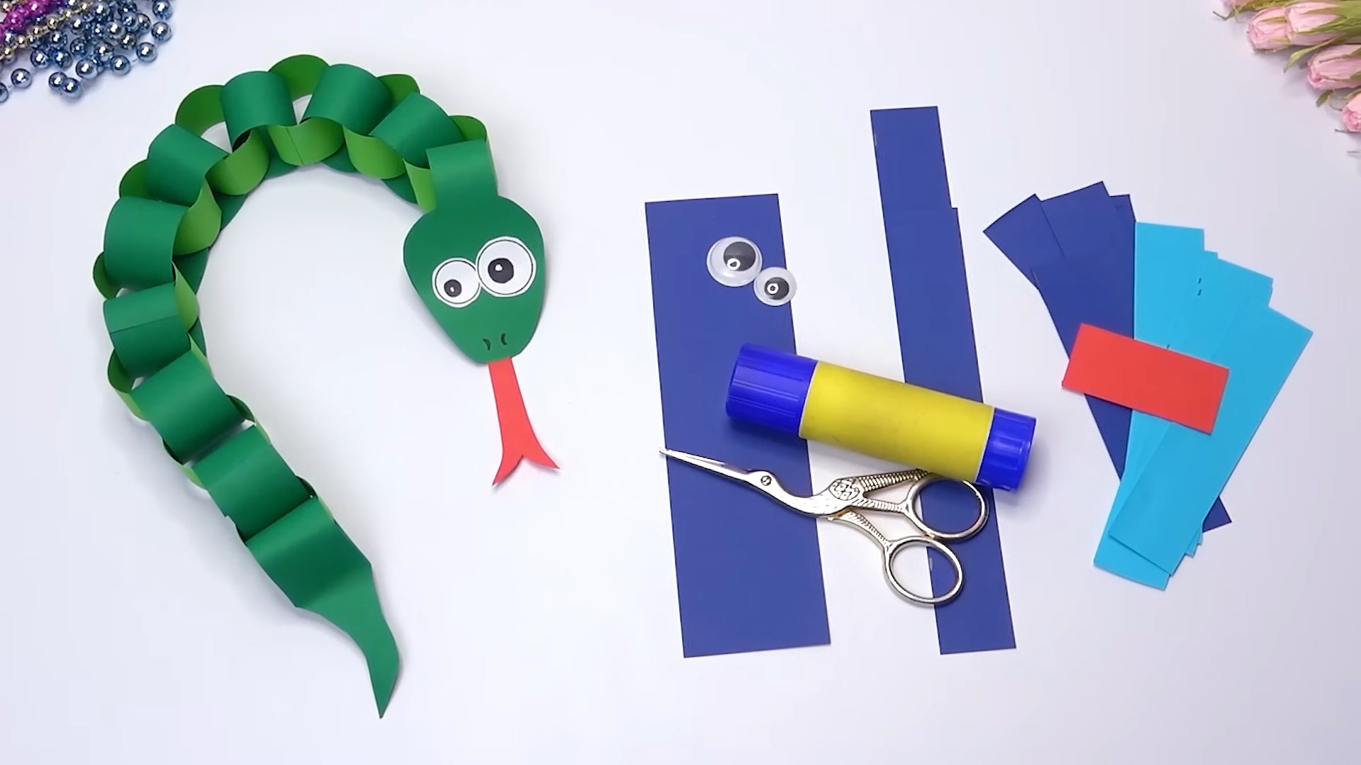 Papier Schlange Origami Anleitung