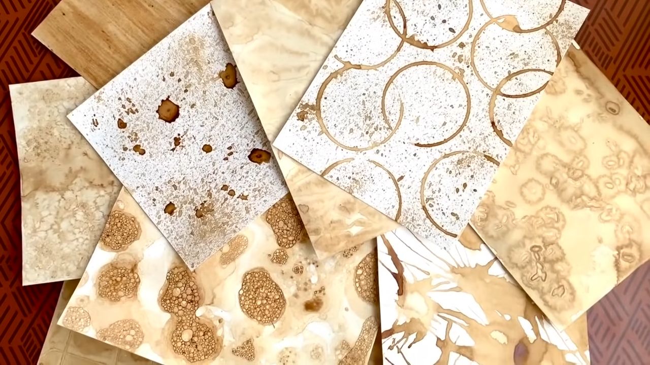 Kaffee Musterpapier selber machen