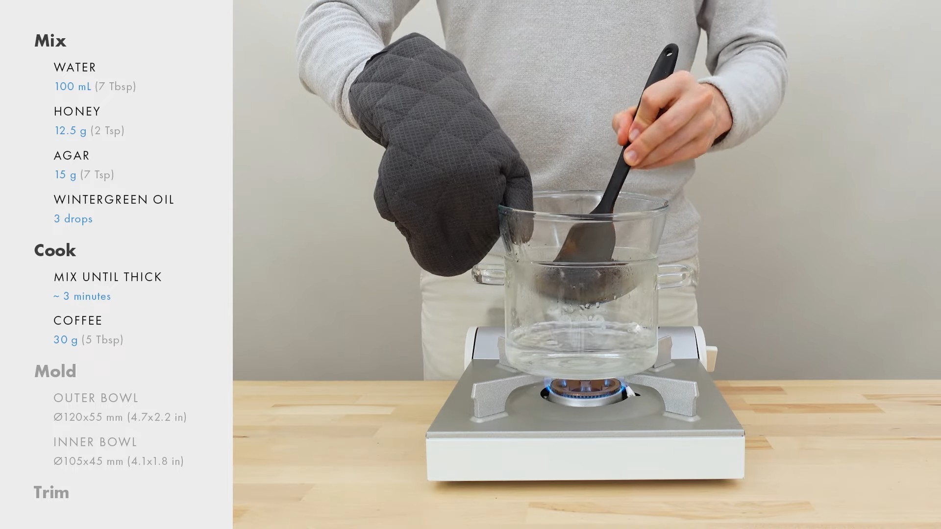 DIY Bioplastik Schale Kaffee
