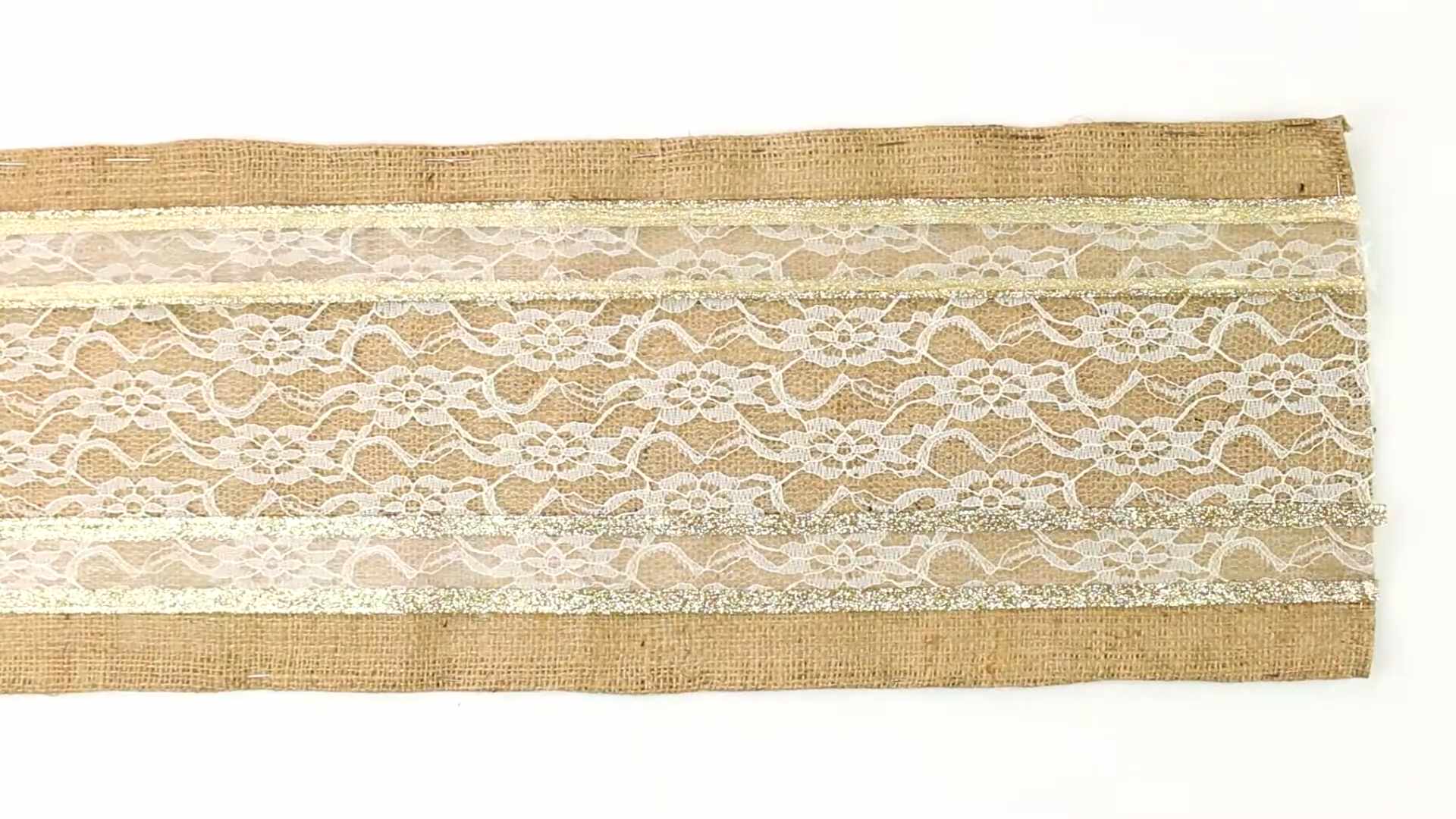 DIY Tischläufer rustikal